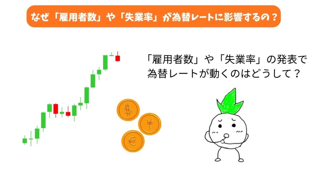 「なぜ「雇用者数」や「失業率」が為替レートに影響するの？」のイメージ画像