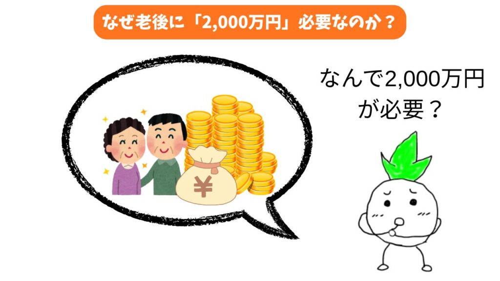 「なぜ老後に2,000万円が必要なのか」のイメージ画像
