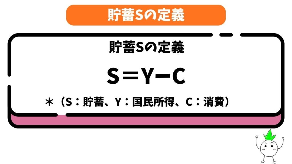 貯蓄Sの定義の画像
