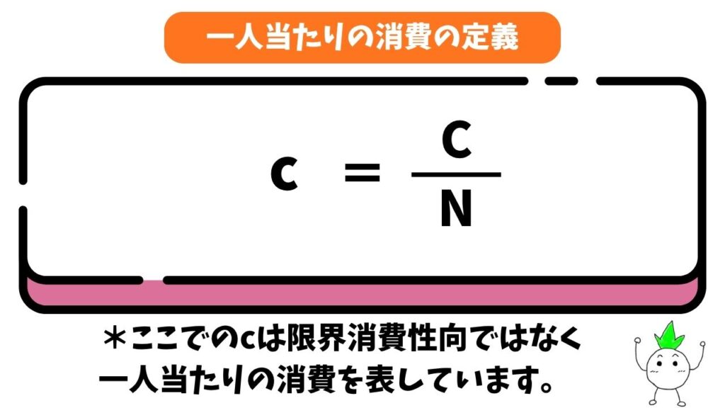 一人当たりの消費の定義の画像