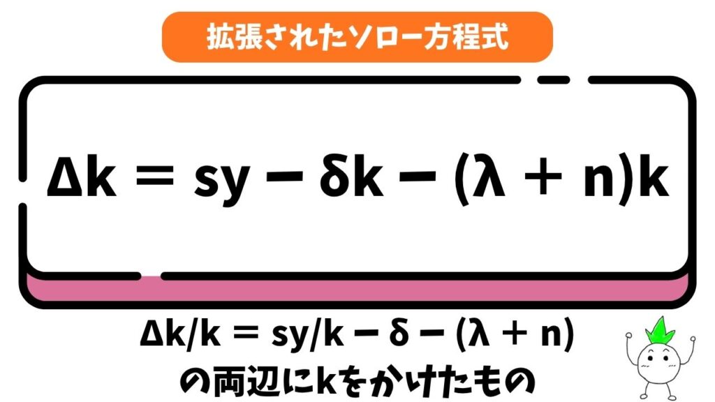 拡張されたソロー方程式の画像