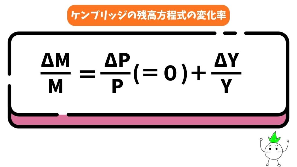 ケンブリッジの残高方程式の変化率
