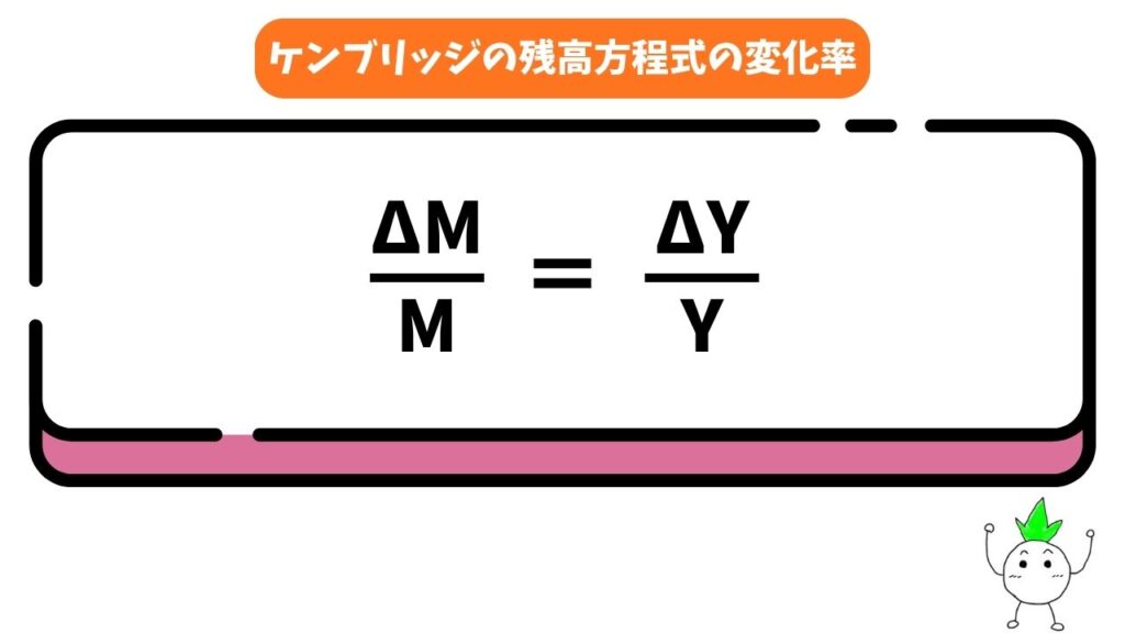 ケンブリッジの残高方程式の変化率②