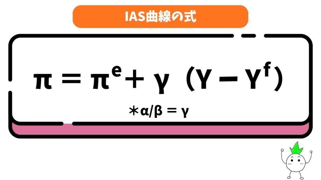 IAS曲線の式の画像