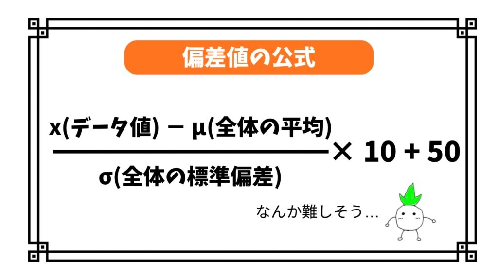 「偏差値の公式」の画像